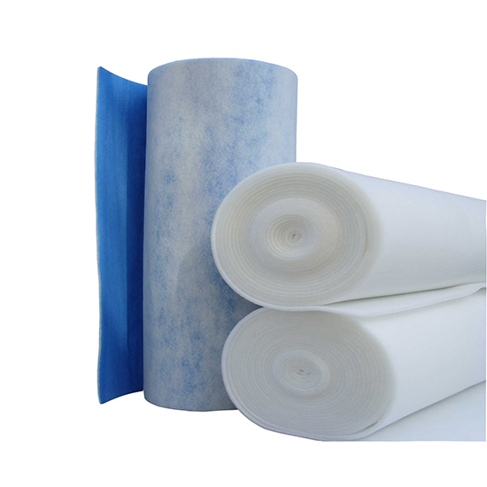 Blue And White Polyester Filter Pad Media/Pre-Efficiency Filter Media